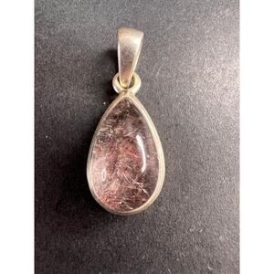 NEW Lepidocrocite super 7 teardrop sterling silver pendant 3.56 grams